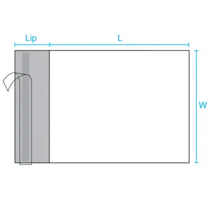 Simply Polybags Non perferated polymailers drawing
