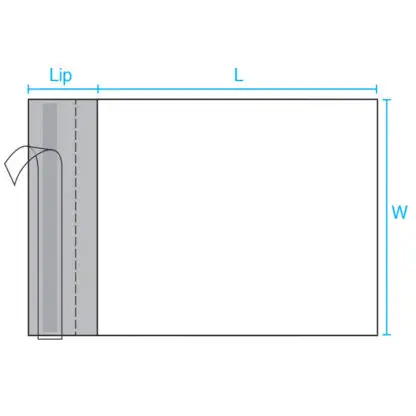 Simply Polybags poly mailer with perferation drawing