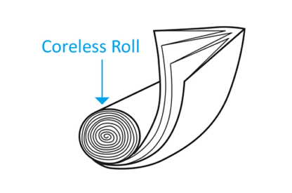 coreless roll drawing