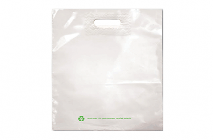 Merchandise bags with PCR front side