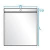 zip top with hang hole drawing