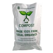 Custom printed mulch bag with compost